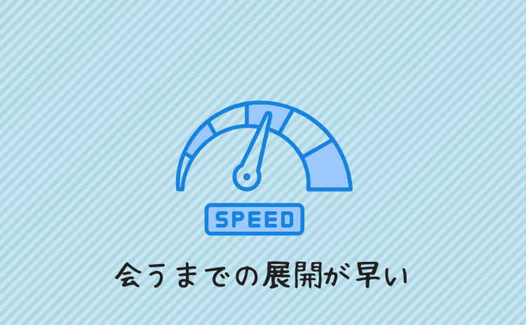 会うまでの展開が早い