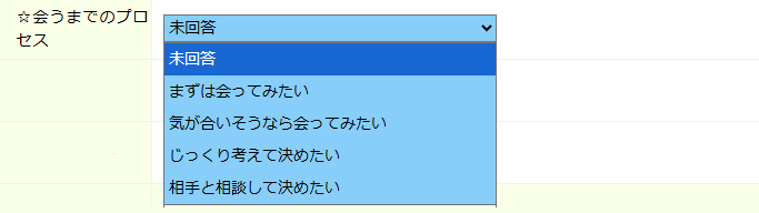 会うまでのプロセス